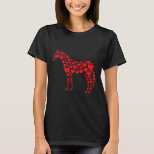 Horse Lover Heart Gift Horseback Rider & Ridin T-Shirt