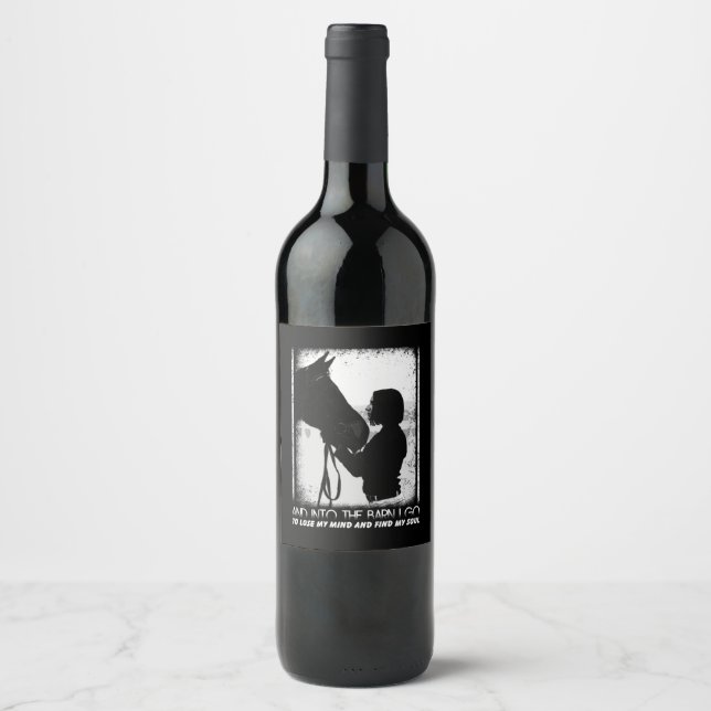 Horse Lover | Horse and Girl Wine Label (Front)