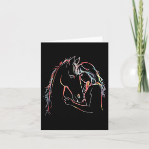 Horse Lover Horseback Riding Equestrian For Girls Card