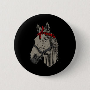 Horse Lover Horseback Riding Hay Horse Rider 6 Cm Round Badge