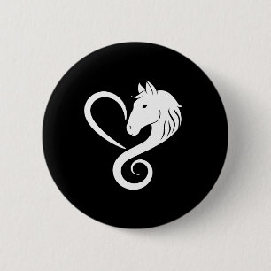 Horse Lover Horseback Riding Western Cowgirl Ranch 6 Cm Round Badge
