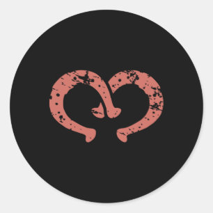 Horse Lover Horsescute Ss Cute Ss Heart Horseback Classic Round Sticker