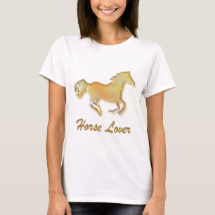 Horse Lover in Gold T-Shirt