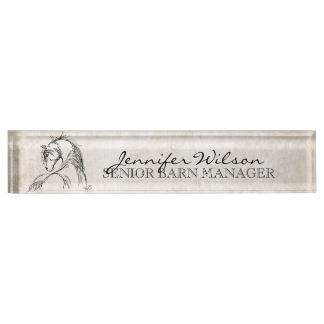 Horse Lover Nameplate (Front)