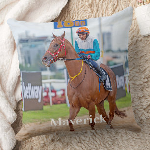Horse Lover Personalised Pet Photo Equestrian Cushion