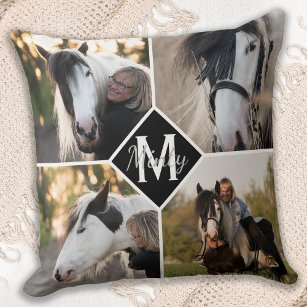 Horse Lover Photo Collage Cushion