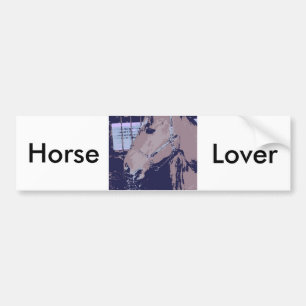 Horse Lover Pop Art Bumper Sticker