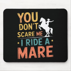 Horse Lover Riding Equestrian Horseback Rider Wome Mouse Pad