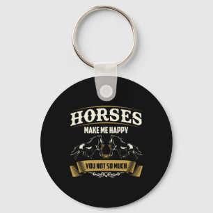 Horse Lover Shirt Women Girls Horseck Riding Eques Key Ring