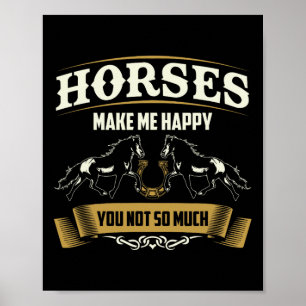 Horse Lover Shirt Women Girls Horseck Riding Eques Poster