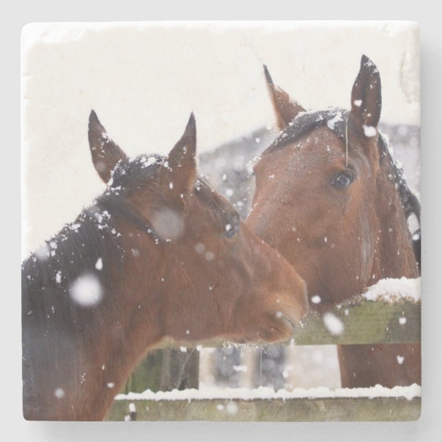 Horse Lover Stone Coaster (Front)