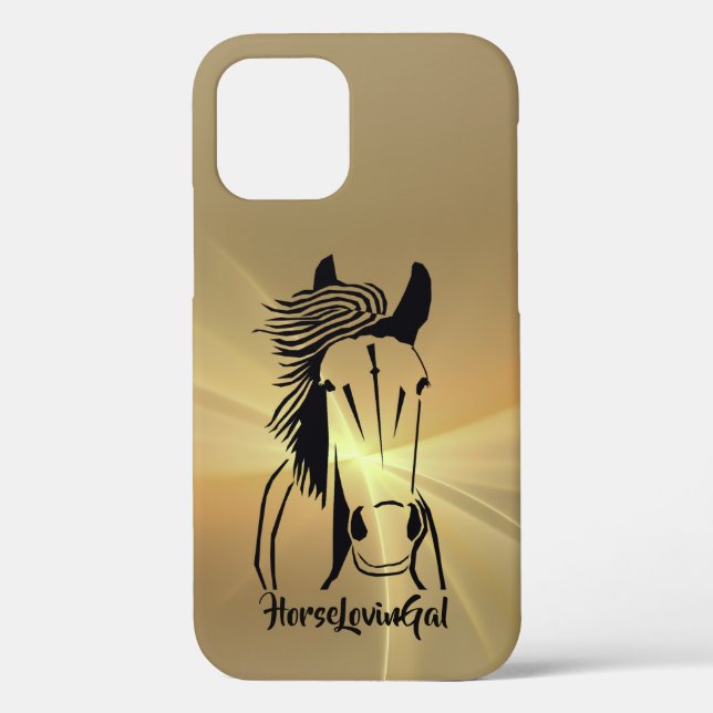Horse Lover's Apple IPhone 12 (Tough) Phone Case (Back)
