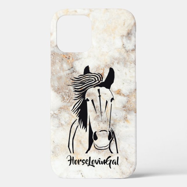 Horse Lover's Apple IPhone 12 (Tough) Phone Case (Back)