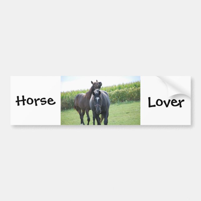 Horse Lovers Bumper Sticker (Front)