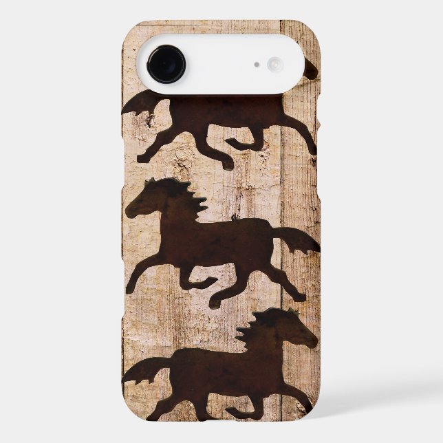 Horse Lovers Cowboy Rustic Wood iPhone 6 case (Back)