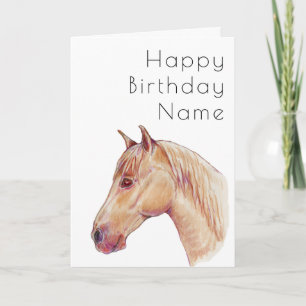 Horse Lovers Deco Birthday Card
