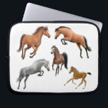 Horse Lovers Electronics Bag<br><div class="desc">Original fine art design of active horses and a cute foal by artist Carolyn McFann printed on a quality laptop computer bag for horse lovers. 
 
 See a few of our products below (click to go to that product) and visit our very artistic stores at:</div>