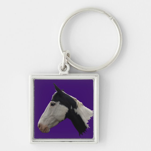 Horse-lover's Equine Animal-lover's Gift Key Ring (Front)