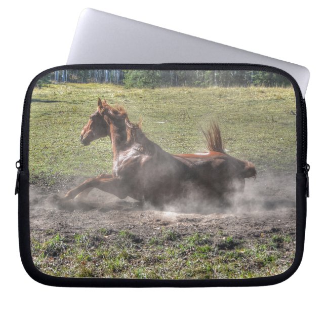 Horse-lovers Equine Ranch Horse Photo Laptop Sleeve (Front)
