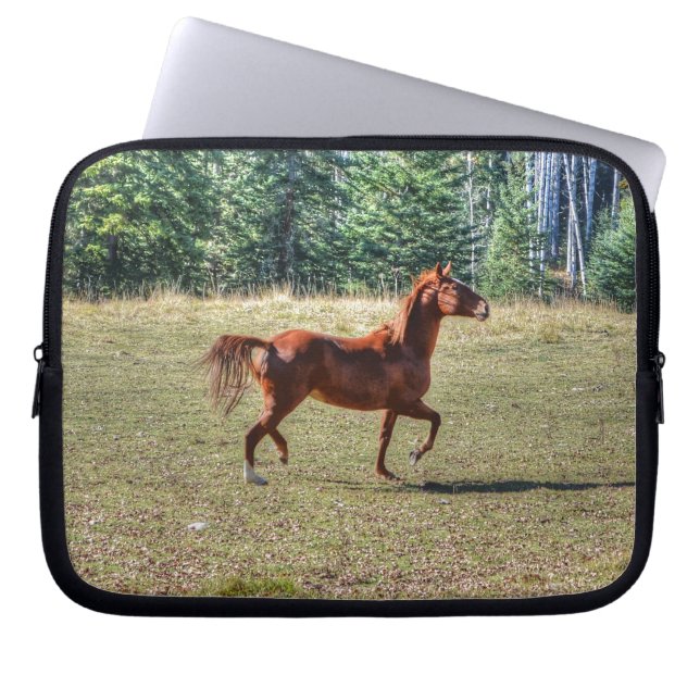Horse-lovers Equine Ranch Horse Photo Laptop Sleeve (Front)