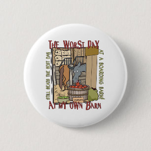 Horse Lovers Gifts 6 Cm Round Badge