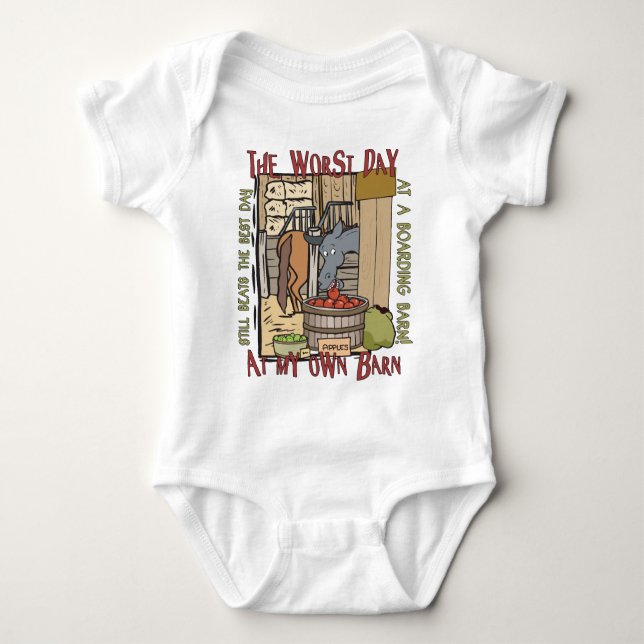 Horse Lovers Gifts Baby Bodysuit (Front)