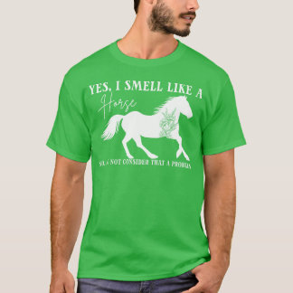 Horse Lovers Yes I Smell Like A Horse boy T-Shirt