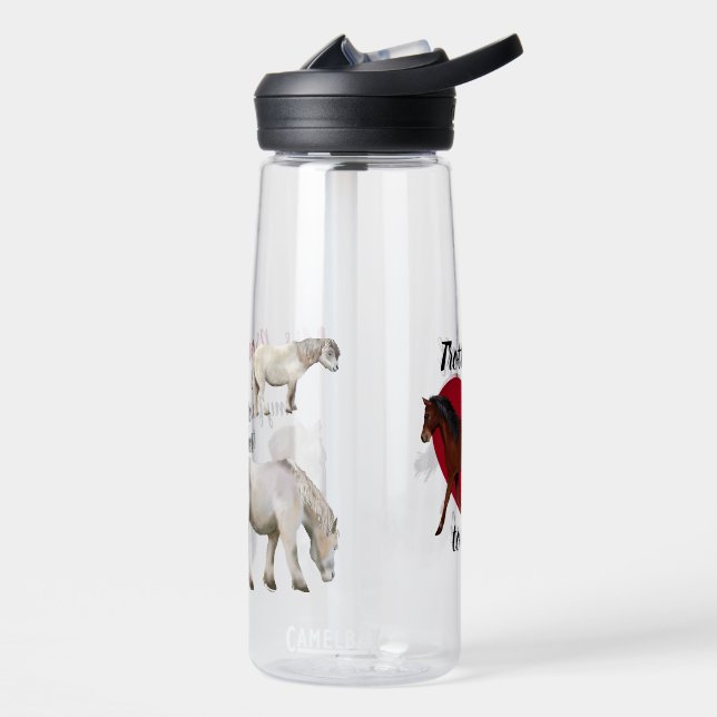 Horse Loving Teacher Water Bottle (Left)