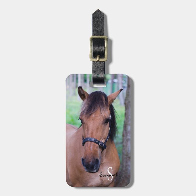 Horse Luggage tag (Front Vertical)