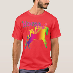 Horse Mad Girl Crazy About Horses Loves T-Shirt