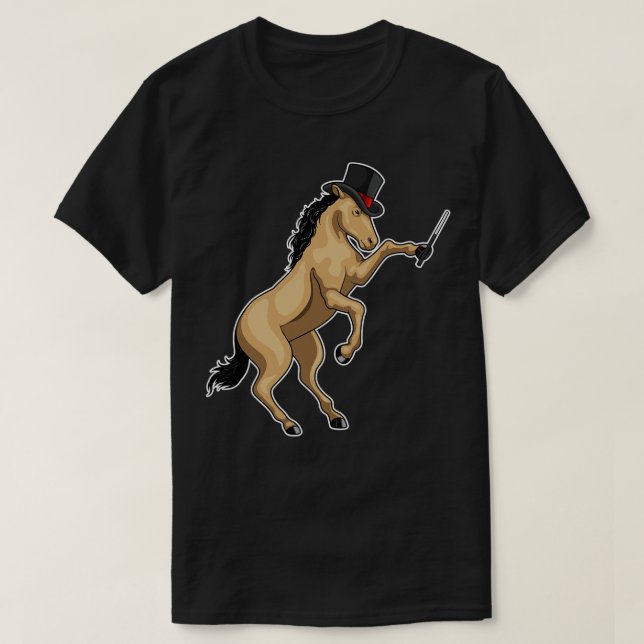 Horse Magician Magic wand T-Shirt (Design Front)