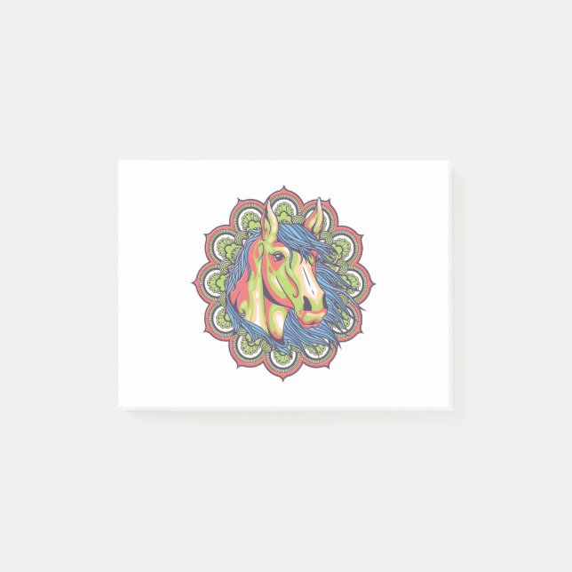 Horse Mandala Post-it Notes (Front)