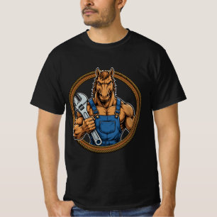 Horse Mechanic - Stallion Garage Wrench Tee