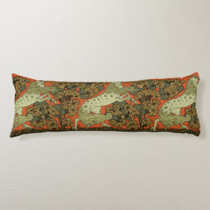 Horse Mediaeval Arts Crafts Art Nouveau  Body Cushion