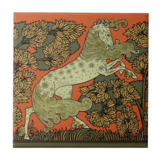 Horse Mediaeval Arts Crafts Art Nouveau Ceramic Tile