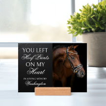 Horse Memorial Equestrian Keepsake Custom Photo