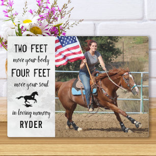 Horse Memorial Equestrian Keepsake Photo Plaque