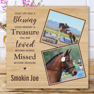 Horse Memorial Equine Keepsake Plaque