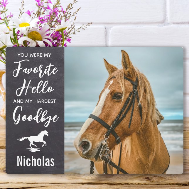 Horse Memorial Equine Photo Plaque (Creator Uploaded)