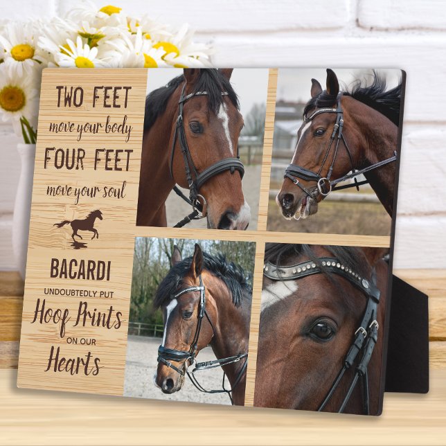 Horse Memorial Gift Photo Collage Plaque (Creator Uploaded)