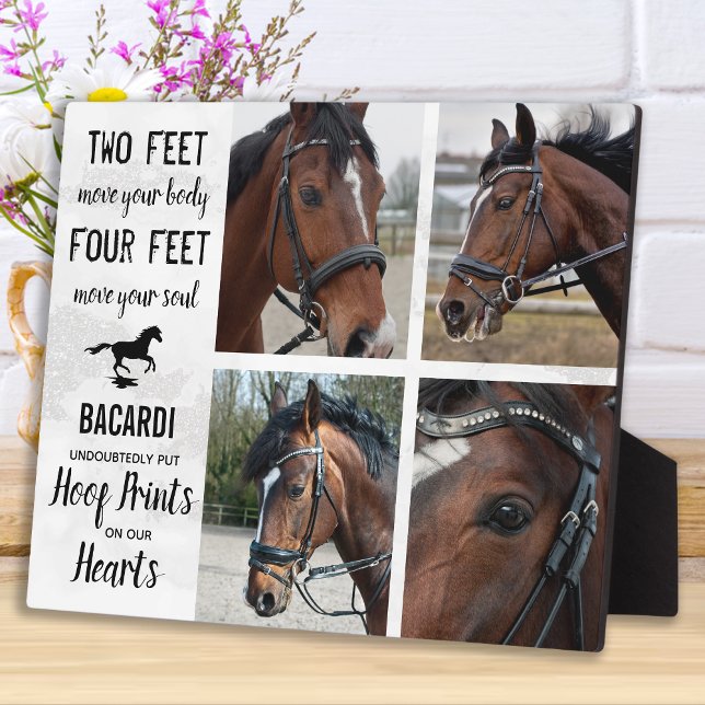 Horse Memorial Gift Photo Collage Plaque (Creator Uploaded)