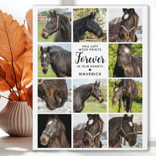 Horse Memorial Personalised Pet Photo Collage Plaque