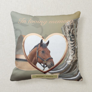 Horse Memorial Pillow Personalised