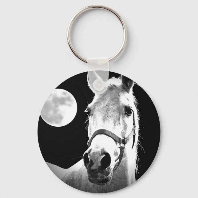 Horse & Moon Key Ring (Front)