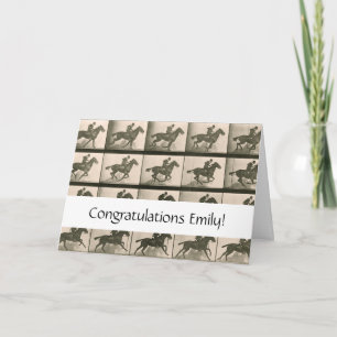 Horse Motion Vintage Photography Card