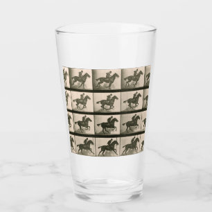 Horse Motion Vintage Photography Glass