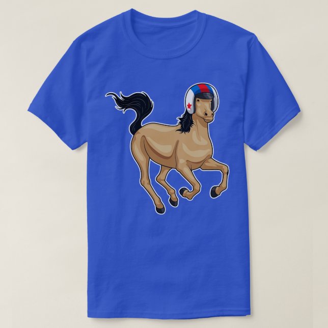 Horse Motorcycle helmet T-Shirt (Design Front)
