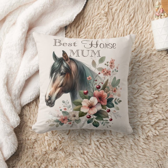 Horse Mum (Mum) Cushion (Blanket)