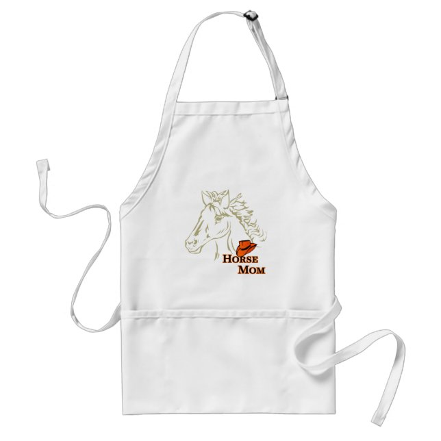 Horse Mum With Hat Apron (Front)