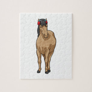 Horse Music Headphone Jigsaw Puzzle
